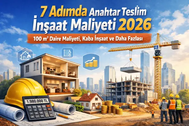 Anahtar Teslim İnşaat Maliyeti 2026: 100 Metrekarelik Bir Dairenin Maliyeti, Kaba İnşaat ve Daha Fazlası